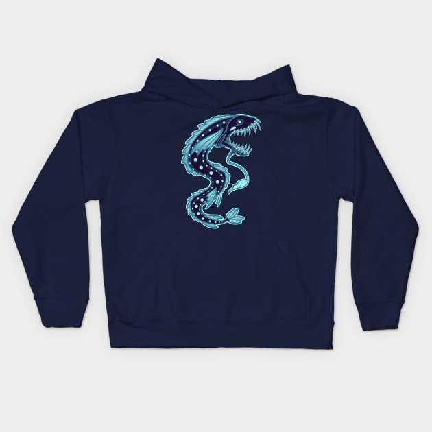 Abyssal Lurker Kids Hoodie by DoomedDreamer